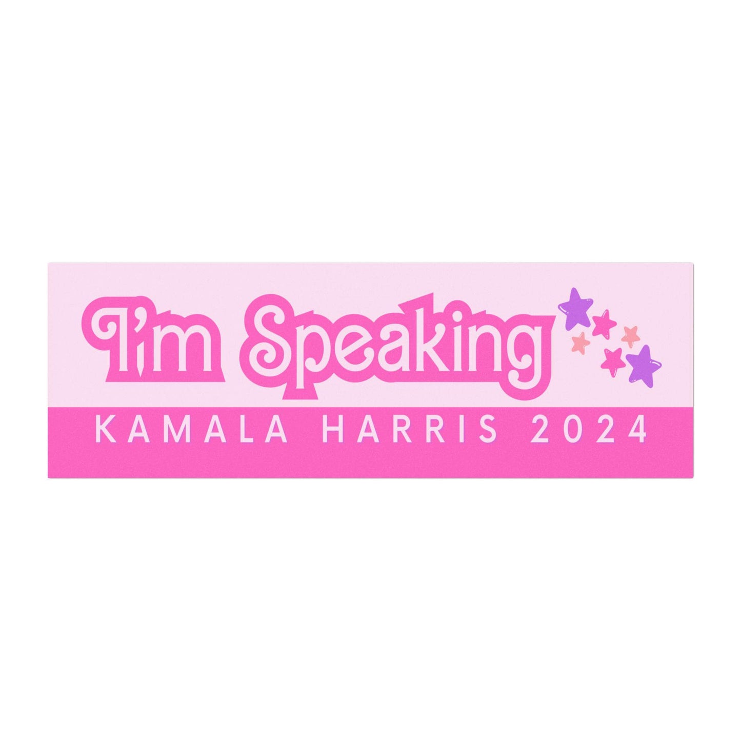 I'M SPEAKING | KAMALA 2024 | Dolly Style Car Magnet | Cute and Pink!