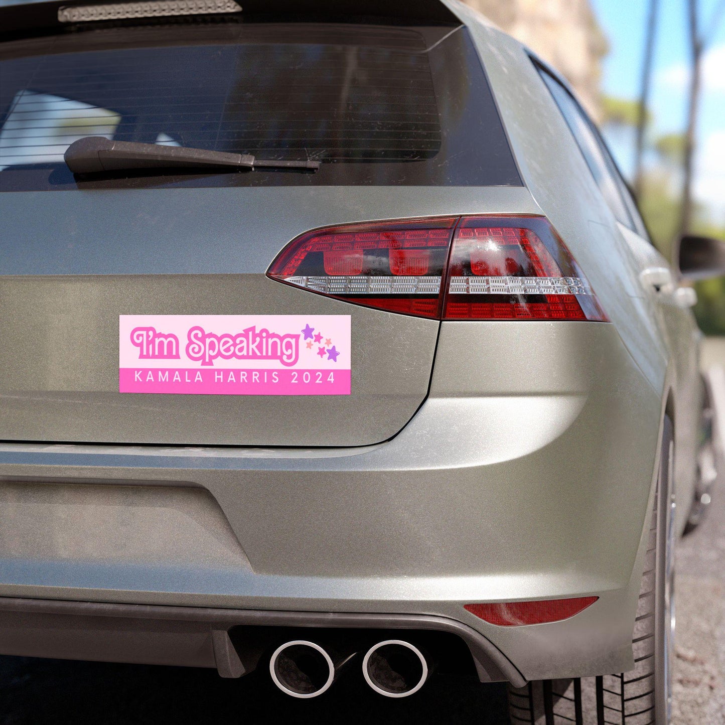 I'M SPEAKING | KAMALA 2024 | Dolly Style Car Magnet | Cute and Pink!