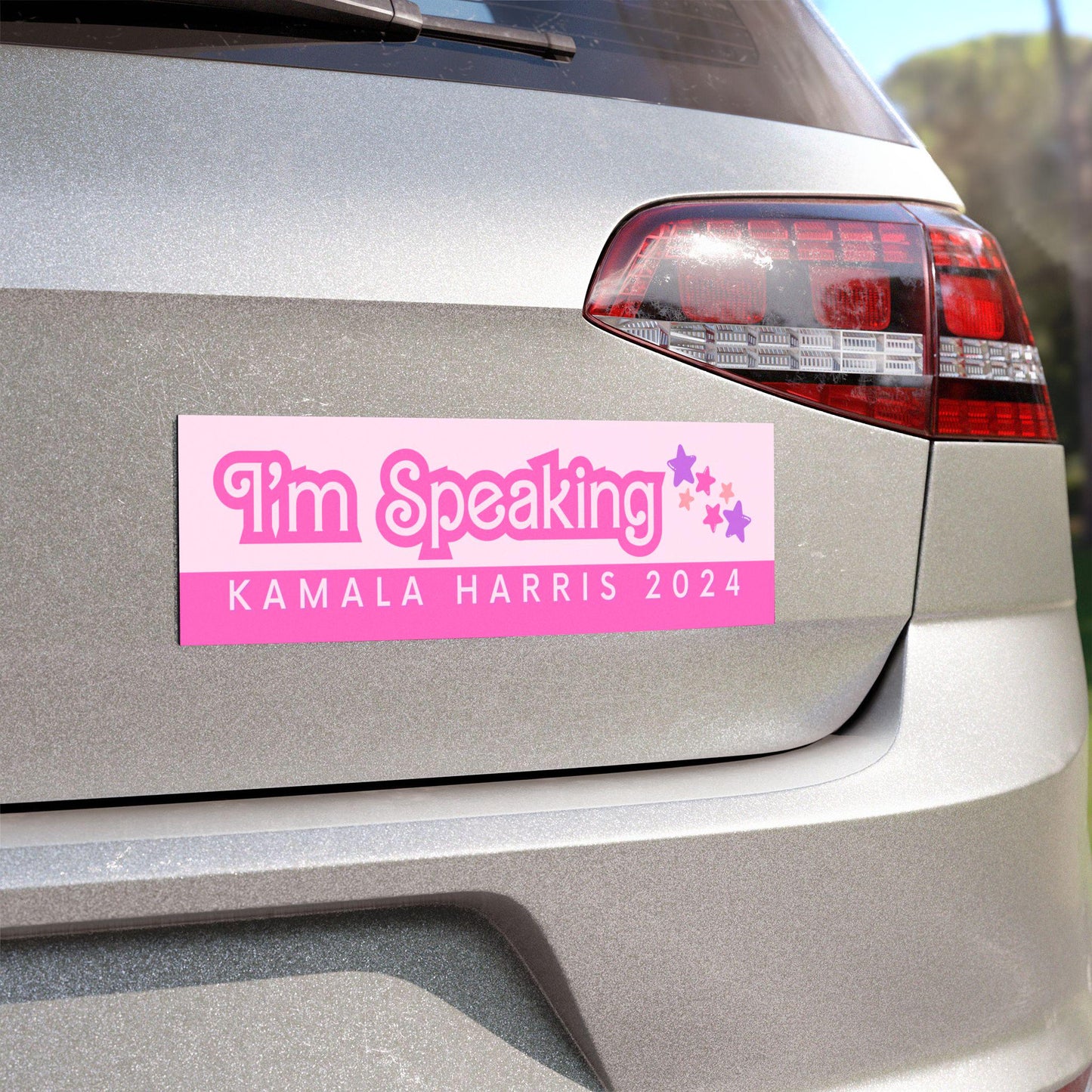 I'M SPEAKING | KAMALA 2024 | Dolly Style Car Magnet | Cute and Pink!