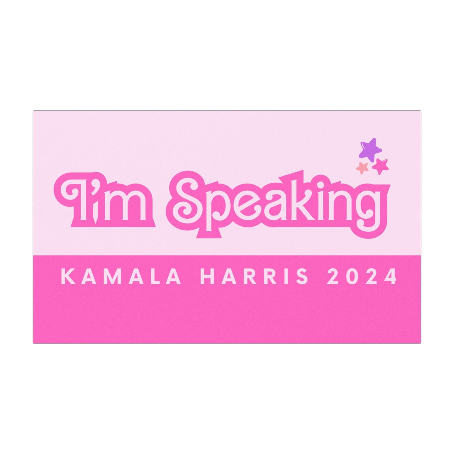 I'M SPEAKING | KAMALA 2024 | Dolly Style Car Magnet | Cute and Pink!