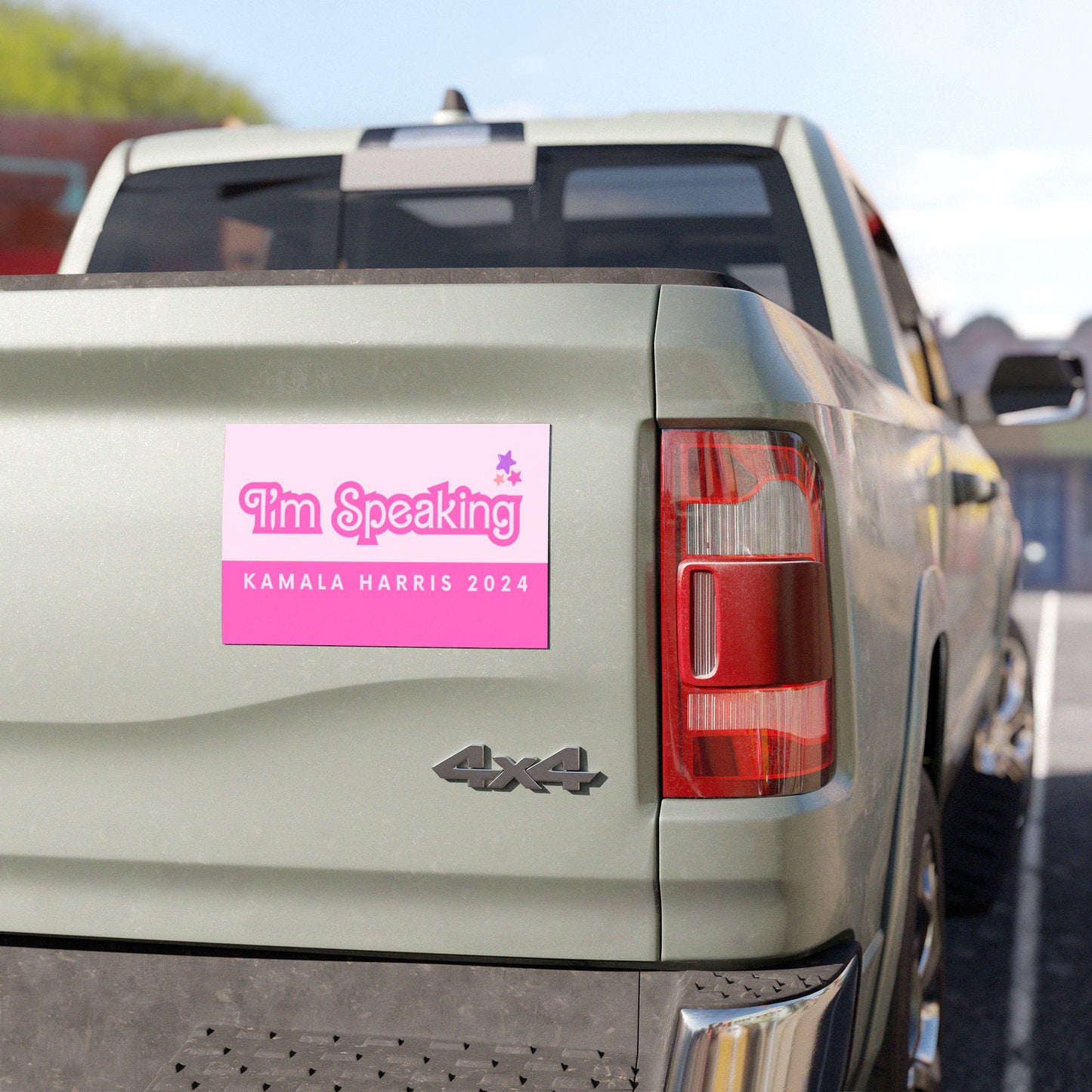 I'M SPEAKING | KAMALA 2024 | Dolly Style Car Magnet | Cute and Pink!