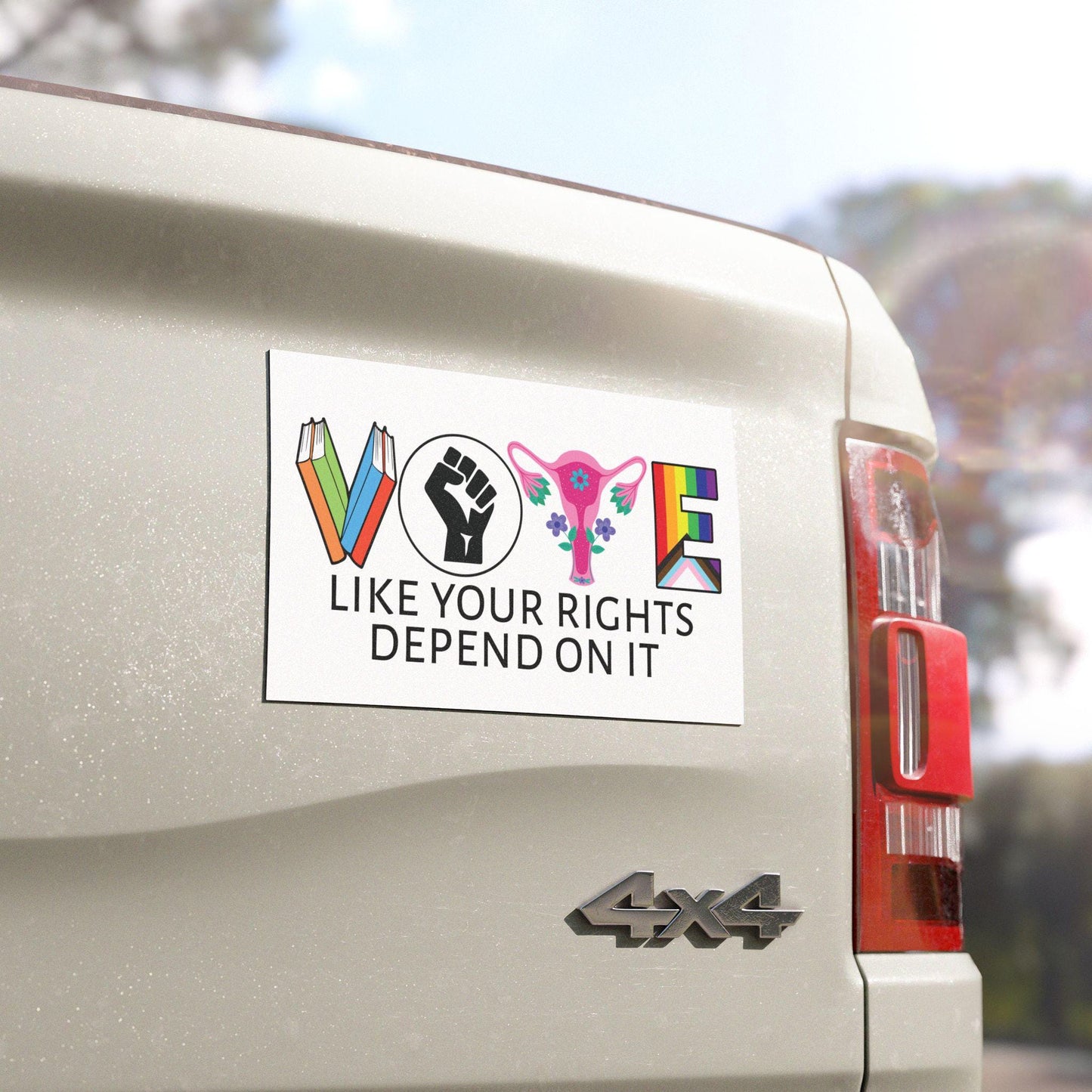 VOTE Like Your RIGHTS Depend On It | Car Magnets | Hands Off My Uterus | Kamala 2024 | Harris-Walz | Election Magnet