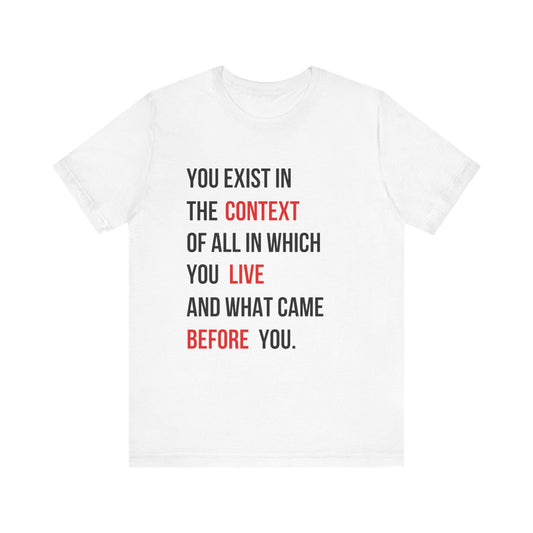 You Exist in the Context | Taylor Swift + Kamala Harris Shirt | Kamala 2024 | Project Coconuts | Swifties for Kamala | Short Sleeve Tee